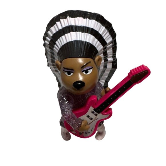 2021 McDonalds Made For Sing 2 Ash Porcupine Toy Figure Guitar Pose - Picture 1 of 6
